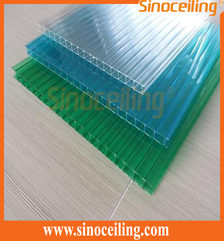 polycarbonate sheets UV coated pc sheets hollow sun sheets