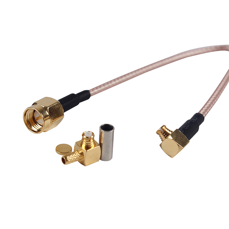 SMP Right Angle SMA Male Straight Connector with RG316 Jump Cable