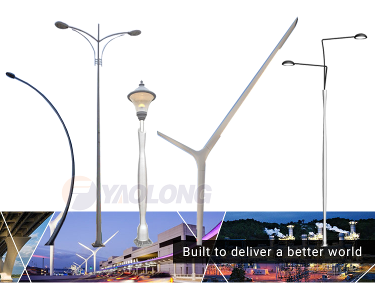 10 meter highway energy saving street lighting pole for sale