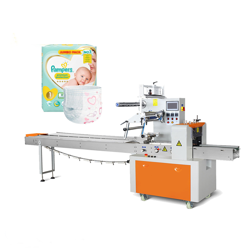 Factory price semiautomatic adult baby diaper packing packaging machine