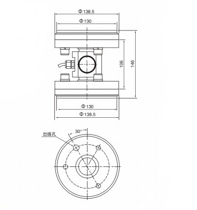 DS1AX compression load cell use for silo weighingtank weighing 10t 15t steel material