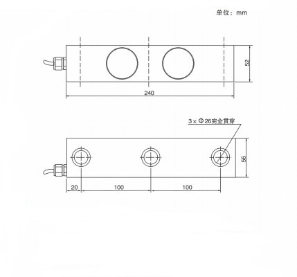 DSK Double ended shear beam 15ton20ton use for silo weighing tank weighing