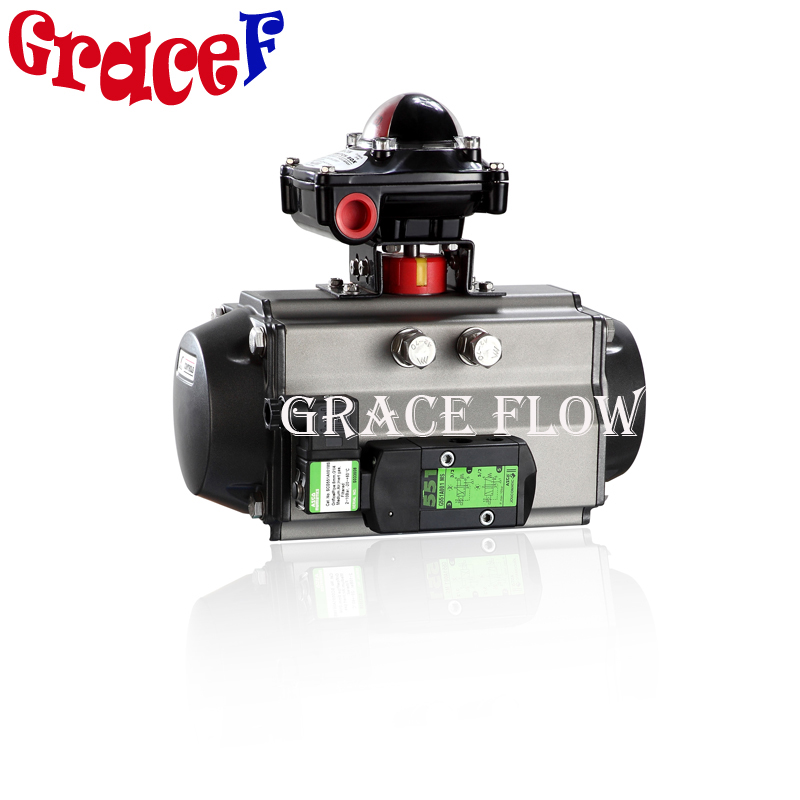 Rack Pinion Rotary Pneumatic Actuator for Ball Valve Butterfly Valve