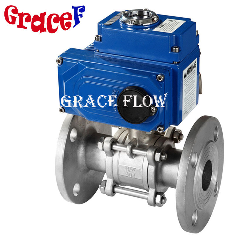 China Supplier 12v 24v 110v 220v 380v AC Quarter Turn Electric Actuator Price