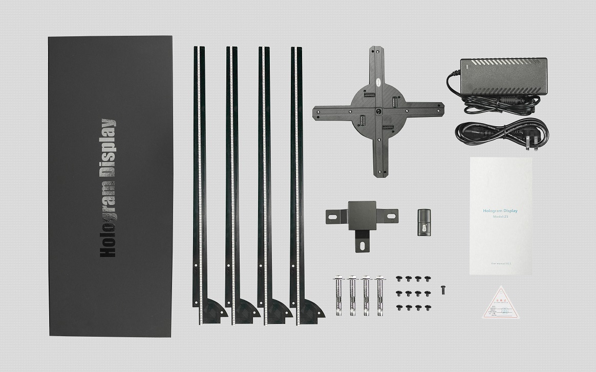 New 100CM hologram display with 4 blades New 100CM hologram display with 4 blades