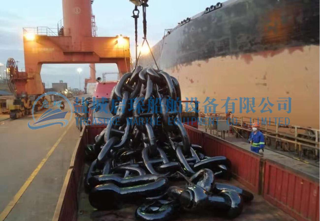 102mm u3 Welded Carbon Steel Stud Anchor Chain ABS