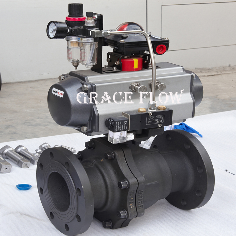 API Flange Automated Ball Valve with Pneumatic Actuator