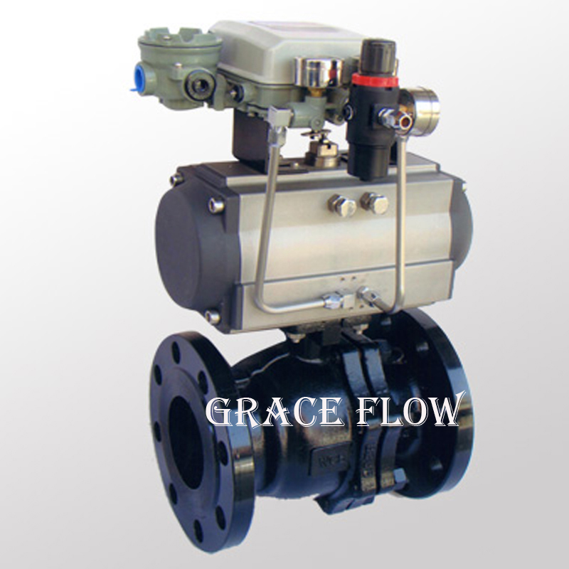 China Flange Ball Valve Industrial Valve with Pneumatic Actuator Or Electric Actuator
