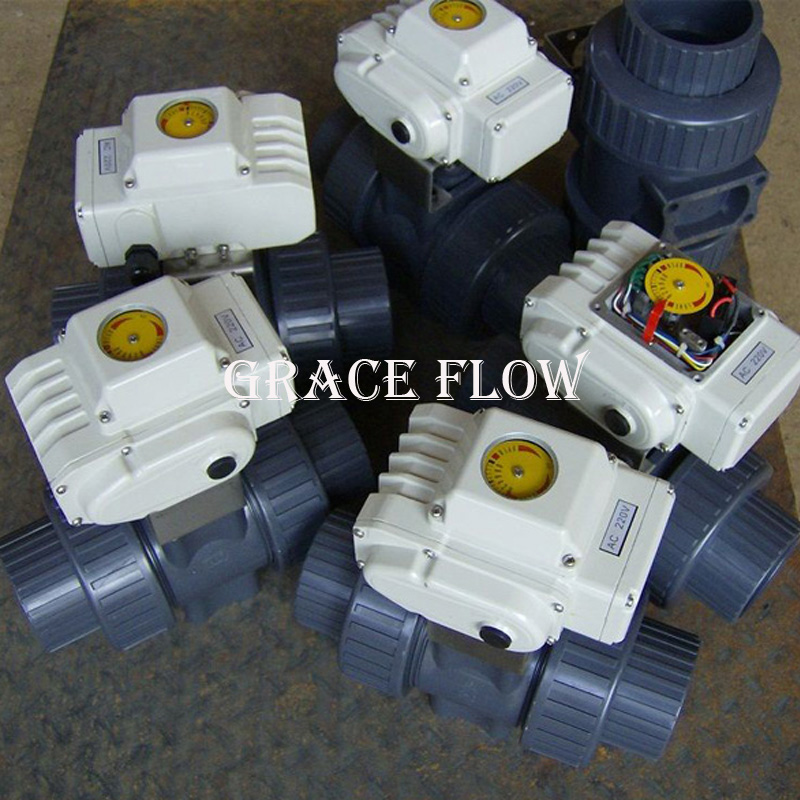 PVC ball or butterfly pool valve actuator
