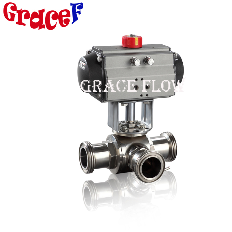 Food Grade 304316L Sanitary Butterfly Valve with Fine Tunning Clamp Weld or Flange End