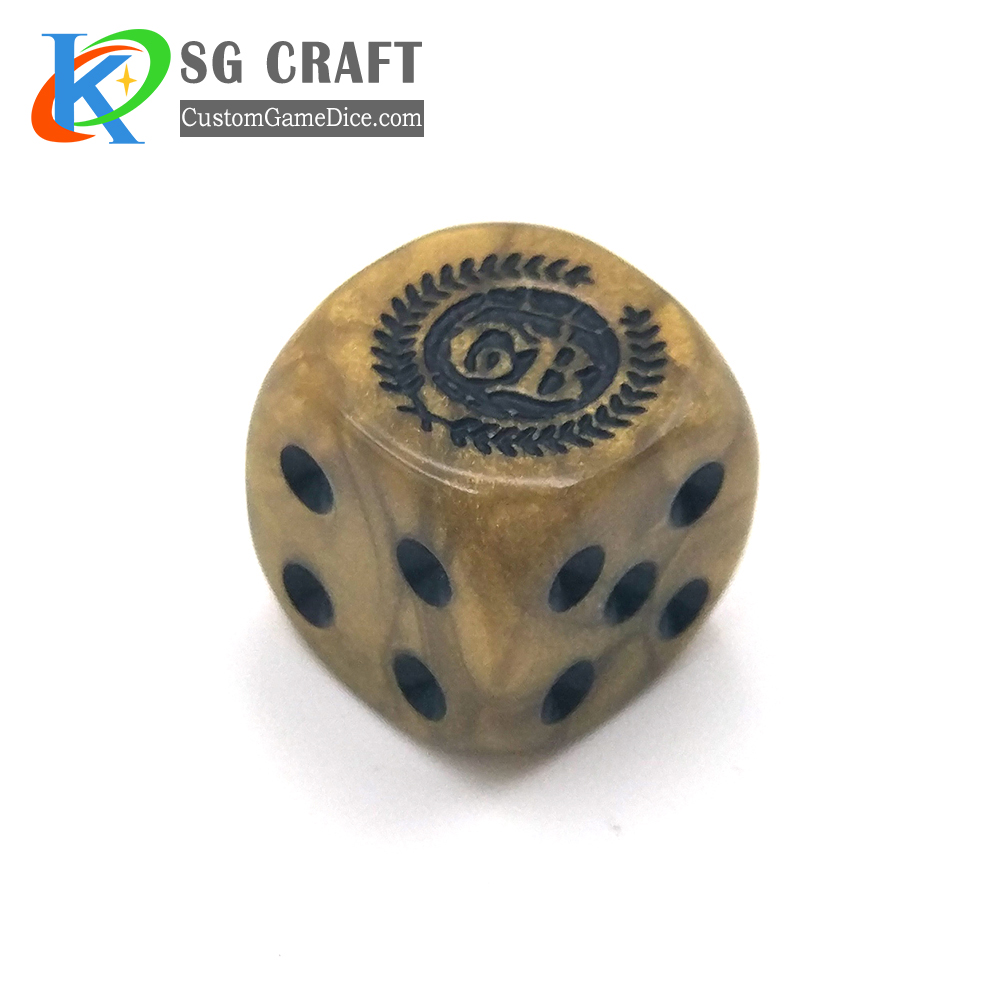 custom Engraved dice for board game