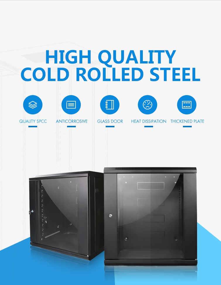 Factory Outlet 6U 9U 12U 15U Wall Mount Network Cabinet Server Rack for Network