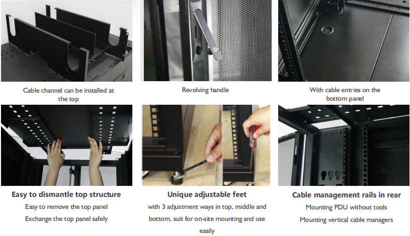 Made In China 18U48U 19 Inch Floor Network Cabinet for Data Center