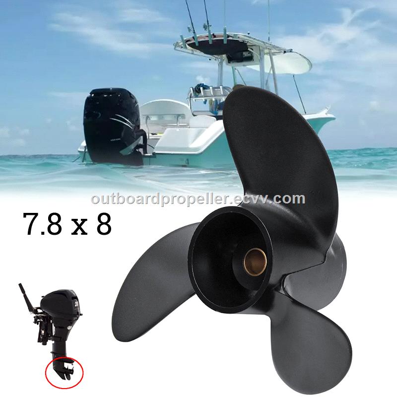Aluminum Outboard Propeller 78x8 For Tohatsu Nissan Mercury Outboard 4 5HP 6HP engine