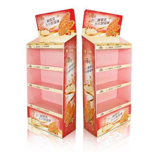 Offer sample service corrugated cardboard floor display standcardboard shelfcarton cardboard POP stand racks