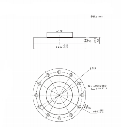 LPD alloy steel pancake load cell apply to the small measurement of saving materials fed