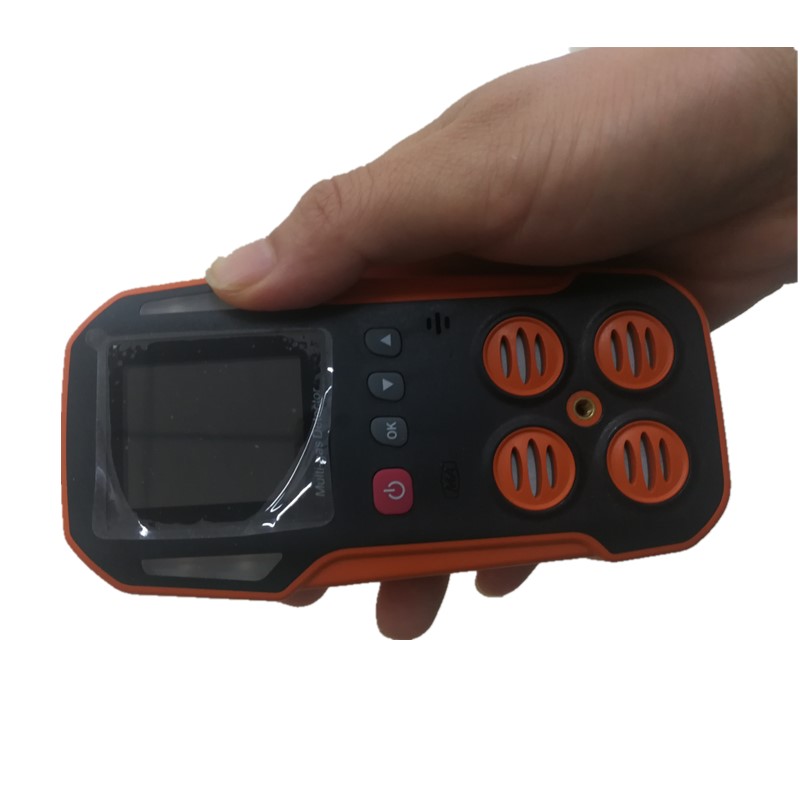 Portable Biogas CH4 CO2 H2S O2 gas detecting monitor with external air pump