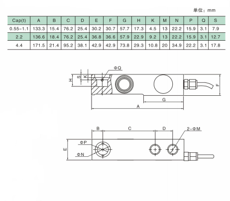 Santwell SBGHL Weight pressure sensor load cell