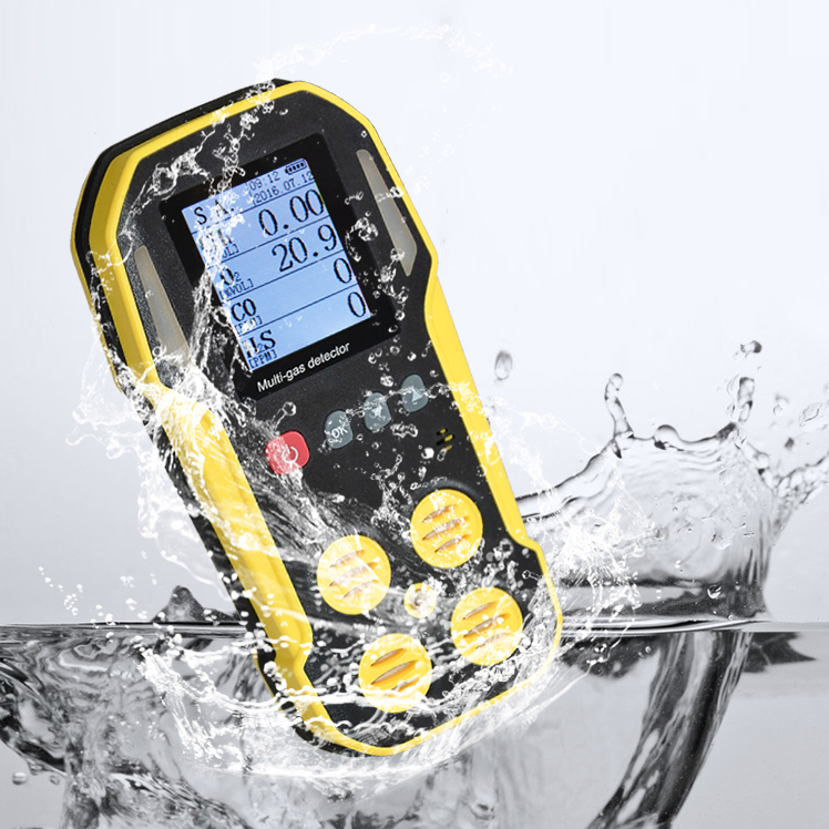 Waterproof IP66 Multi Gas Detecting Alarm for CO-O2-H2S-CH4-LEL-SO2-NO2-NO-CO2