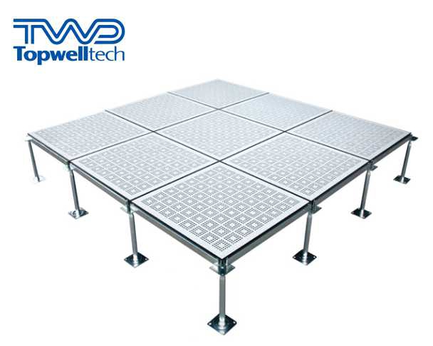 Air Flow Raised Floor Support for Data Entry Or Network
