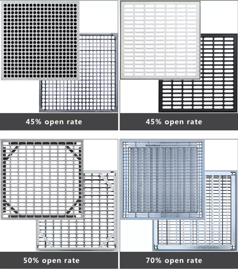 Air Flow Raised Floor Support for Data Entry Or Network