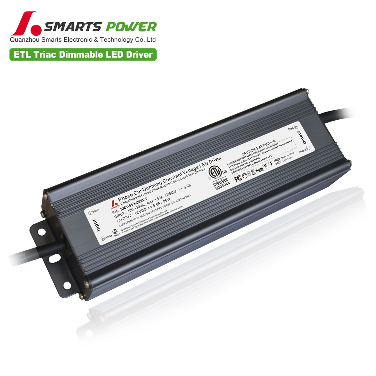 5 years warranty phase cut dimming 12v 100w led power supply