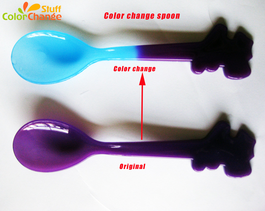 Temperature Sensor Soft Edge Sensing Spoon for Infant Baby Feeding