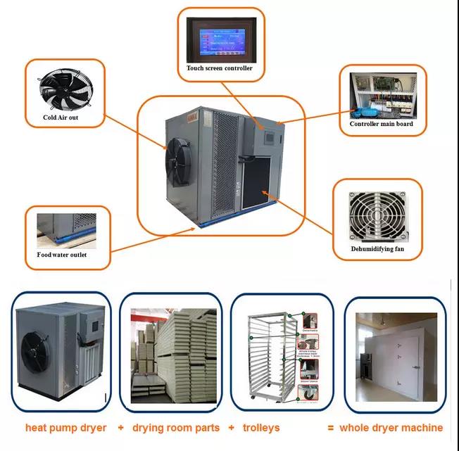 Air Source Heat Pump Dryer Energy SavingHigh Quality Drying Machine For Sea Food Fish