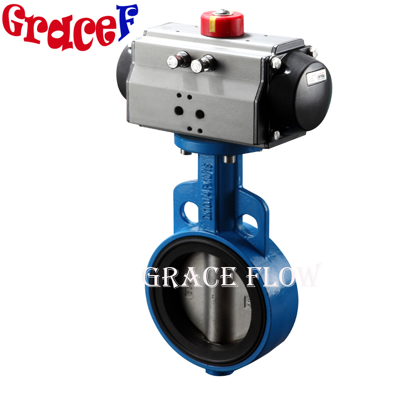 China Epoxy Wafer butterfly valve with electric actuator