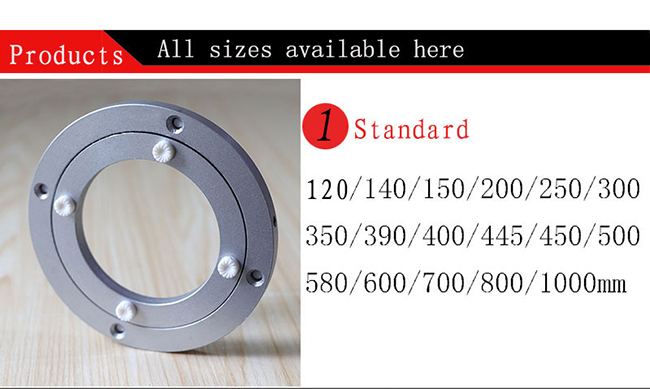 442mm 175 inch Malposed Low Noise Lazy Susan Bearing Swivel Plate Base Funiture Display Turnable Hardware