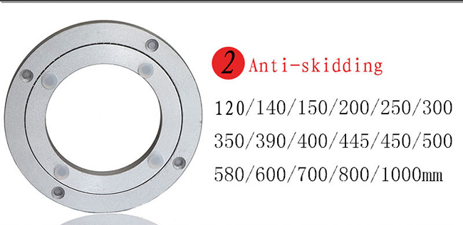 442mm 175 inch Malposed Low Noise Lazy Susan Bearing Swivel Plate Base Funiture Display Turnable Hardware