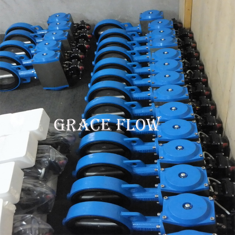 quarter turn rack and pinion pneumatic actuator for ball valve and butterfly valve