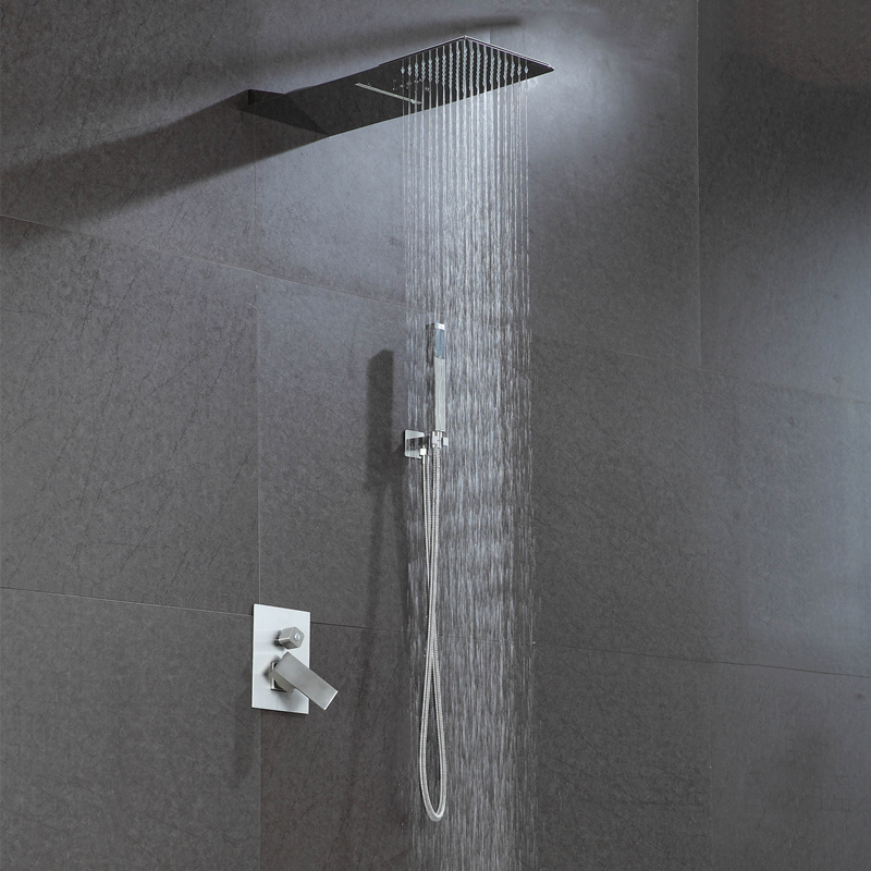 CP stainless steel 304 satin or mirror finish water saving bathroom top rain shower head CP stainless steel 304 satin or mirror finish water saving bathroom top rain shower head