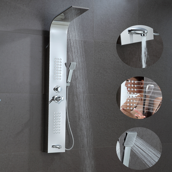 CP stainless steel 304 satin or mirror finish water saving bathroom top rain shower head CP stainless steel 304 satin or mirror finish water saving bathroom top rain shower head
