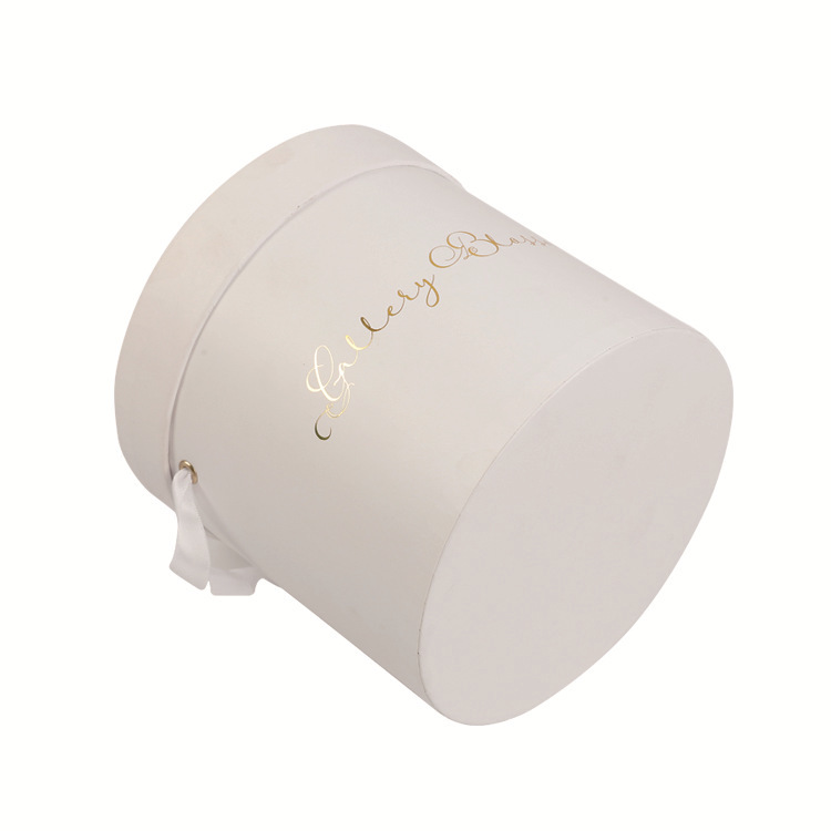 Custom Luxury Tube Box With Ribbon Handle