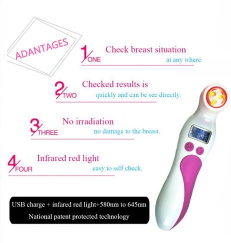 Portable Breast Cancer Detection Device Infrared Breast Cancer Scanner for Home Use