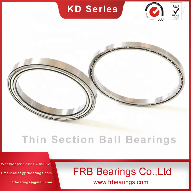 KD045AR0 thin wall ball bearings angular contact thin section bearing for home appliancesunsealed slim section bearing