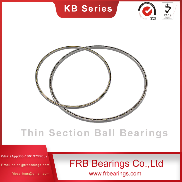 KB075AR0 thin wall bearing slim section bearings for food processing equipment52100 steel angular contact bearings