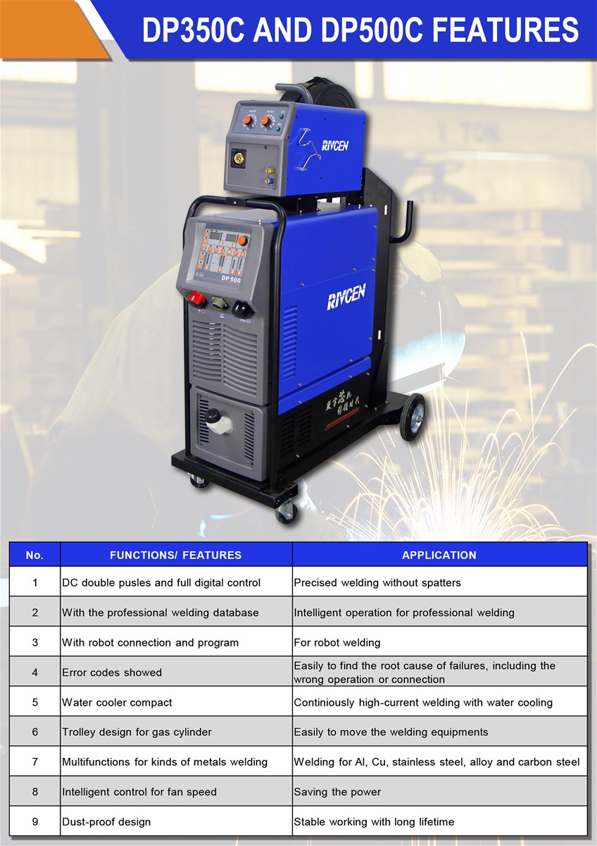 AC380V DC Double Pulse and Full Digital Control Precise Aluminum Welding Machine