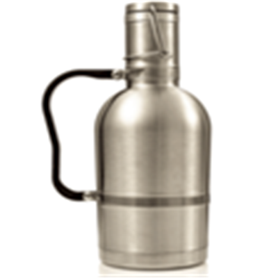 The custom designed 2l stainless steel Vacuum Insulated beer Growler Keg