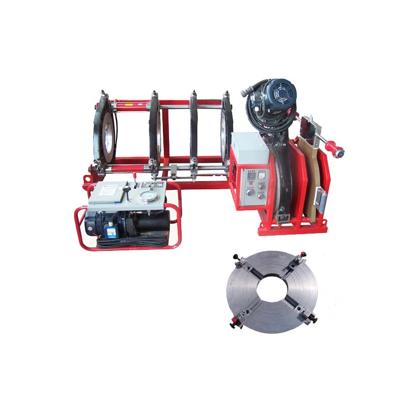 Butt welding machine help plastic pipe to weld