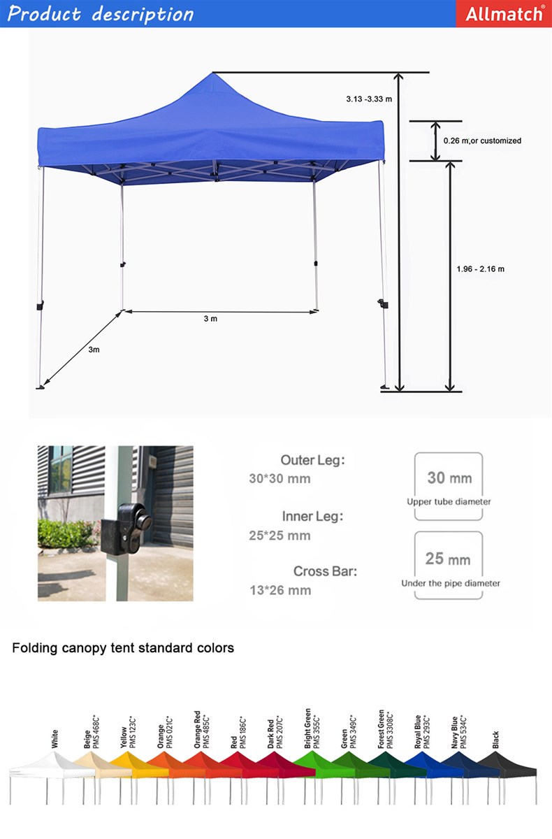 33m waterproof promotion pop up canopy trade show tent for sale