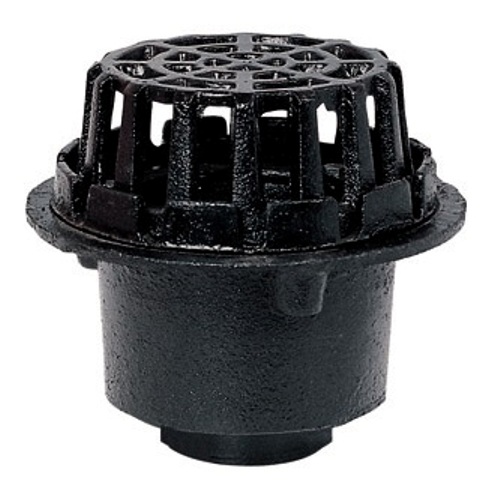 Korea Cast Iron Roof Drain with NoHub Thread Outlet for Roof Drainage