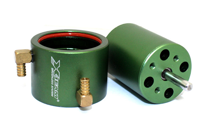 XTEAM 2835 with watercooled brushless motor 4mm shaft highspeed ship model fourpole brushless motor