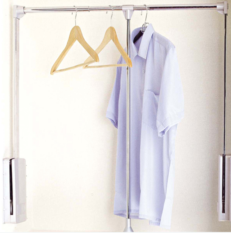 G09 Wardrobe Double Arm Pull Down Lift Clothes Hangers Armoire Racks