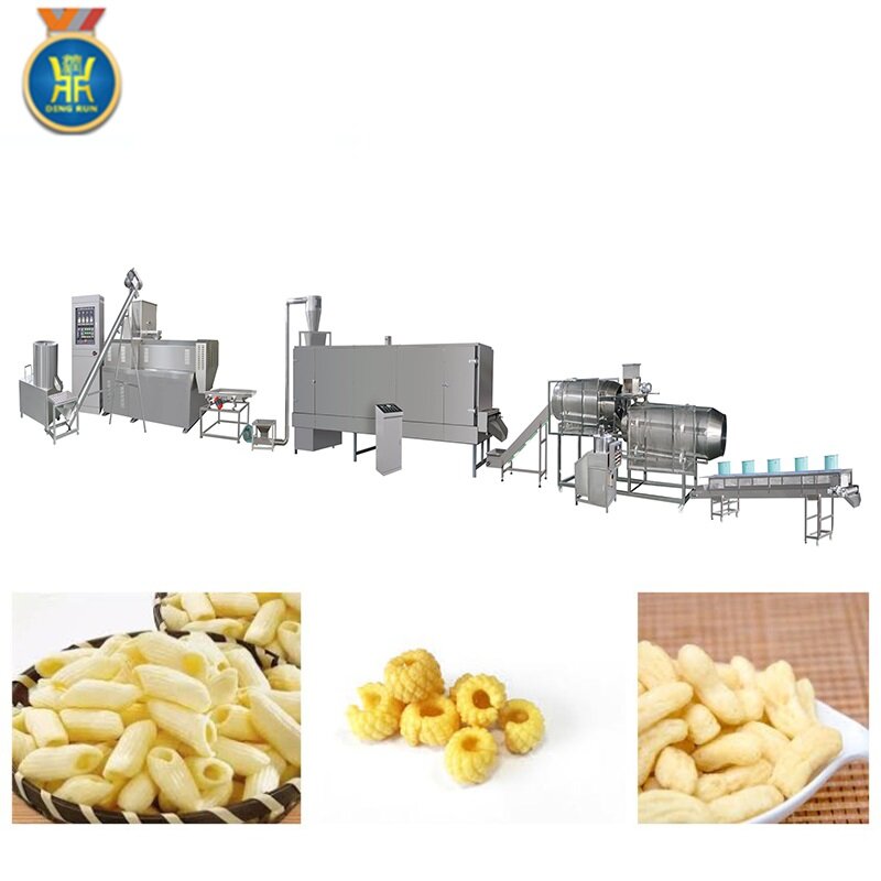 corn puffs twinscrew extruder