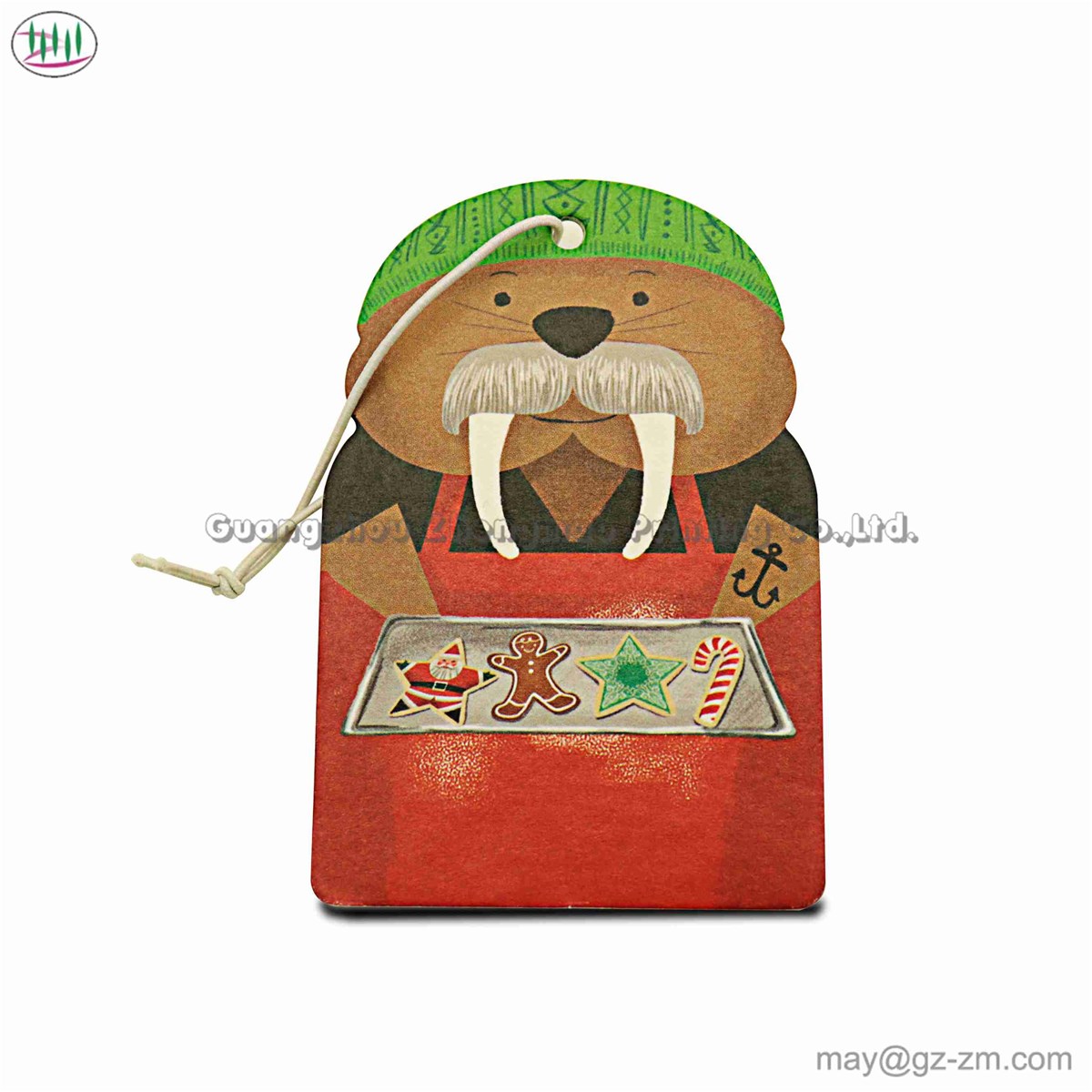 Fruit flavoring perfume fragrance paper car air freshener offset printing with characters