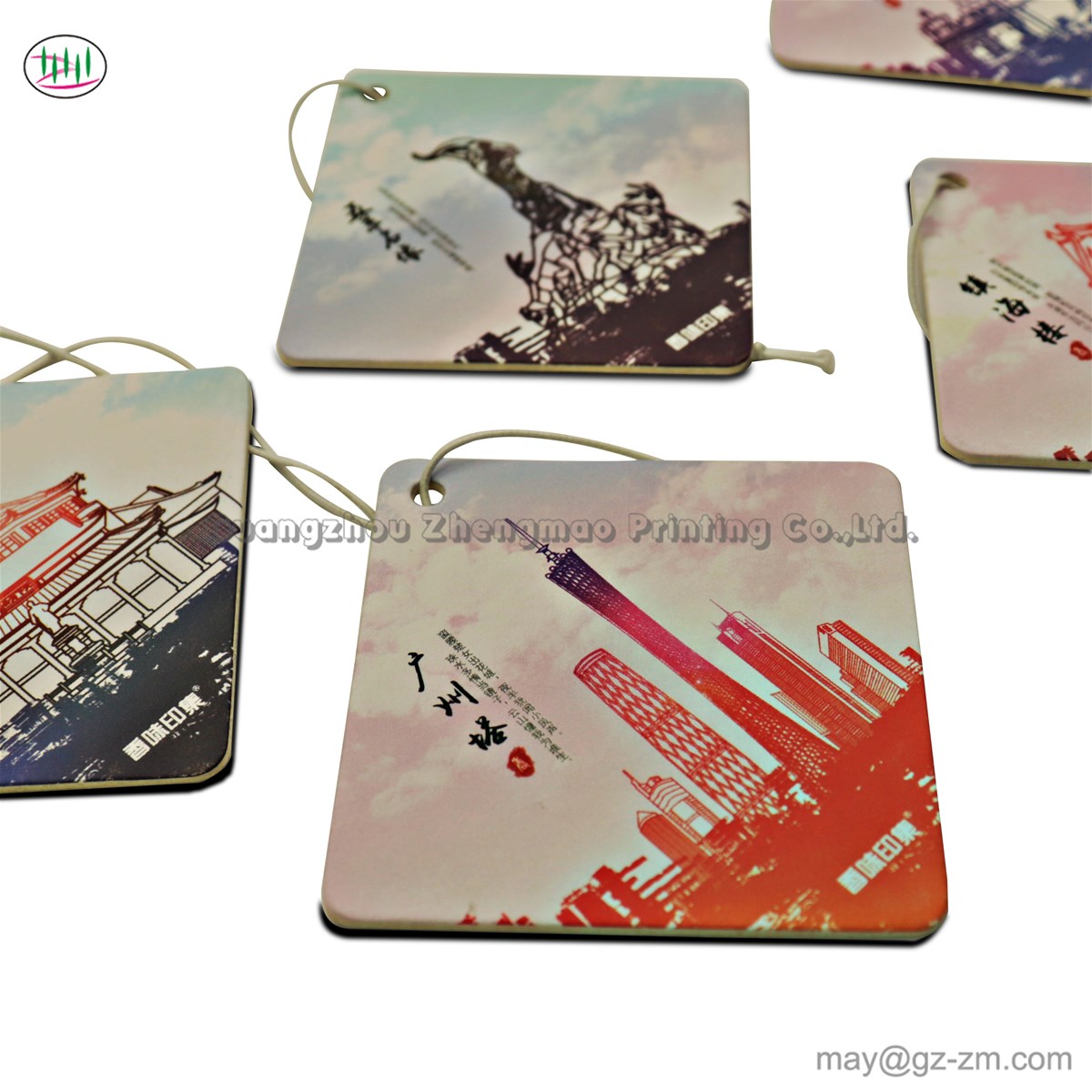 New Fashion Wholesale High Quality promotional reusable eco friendly custom paper hanging car air freshener