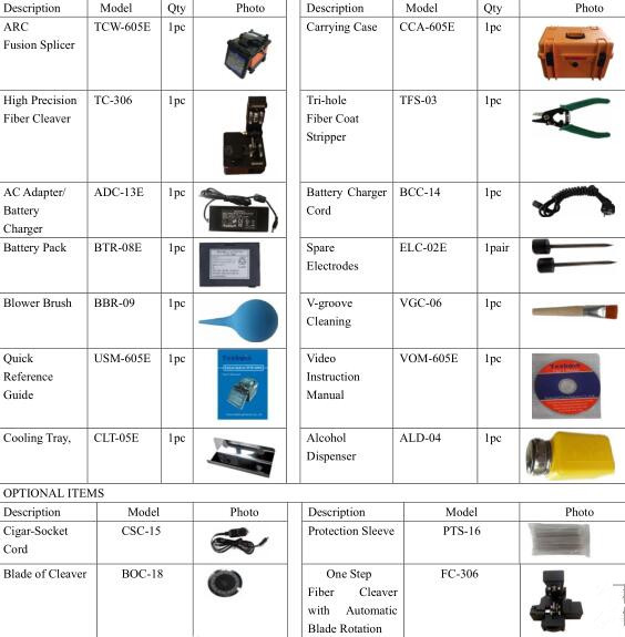 Fiber Fusion Splicer TCW605E of Techwin for construction and maintenance of fiber and cable