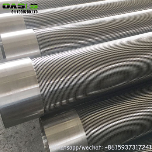 stainless steel continuous slot wire wrap screens for deep well drilling